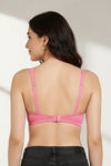 Zivame Padded Non Wired 3/4Th Coverage T-Shirt Bra - Morning Glory — thumbnail 3